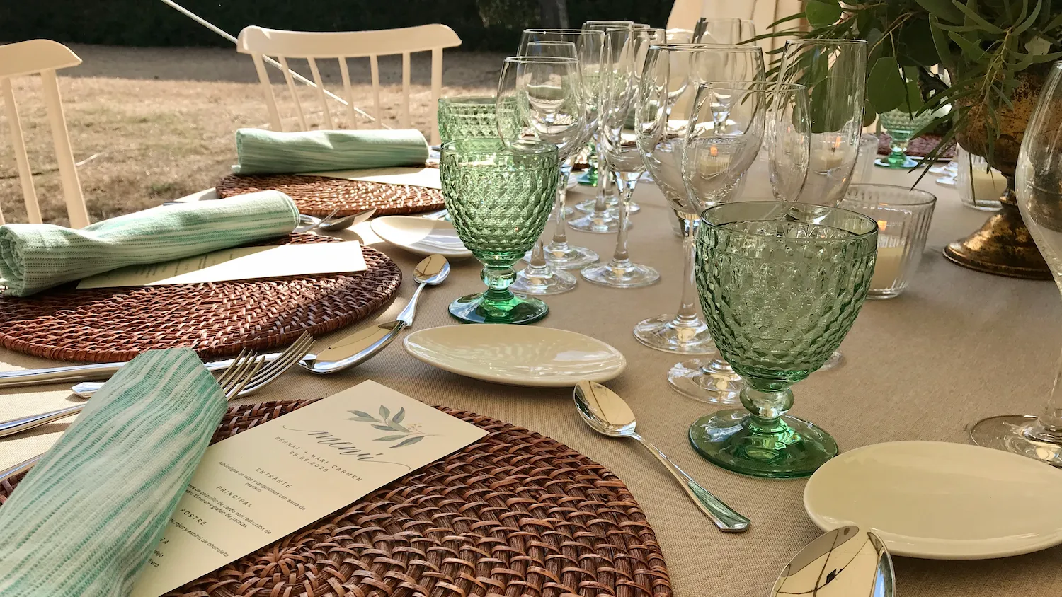 menaje balear eventos mallorca mesas