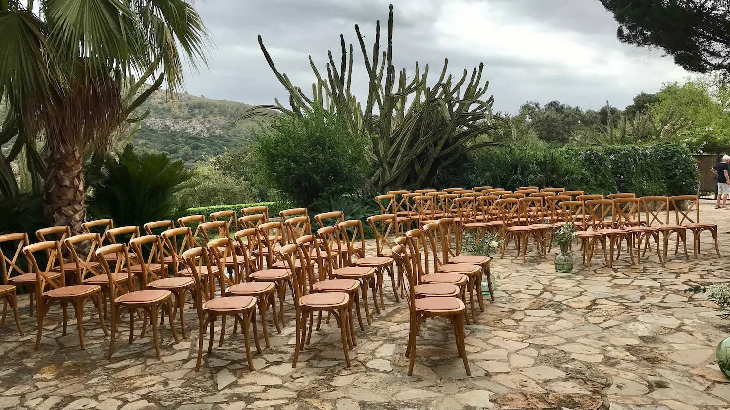 menaje balear eventos mallorca sillas